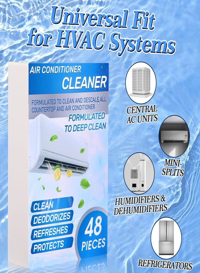 Swiffen 48 Pcs Ac Drain Pan Tablets Upgraded Drain Line Cleaner Air Conditioner Condensate Pan Tablets for Ac Units, Prevents Overflow, No Odors for HVAC Systems, Mini-splits, Dehumidifiers - Image 5